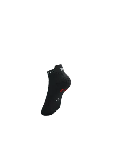 Meia de Compressao Para Corrida Cano Curto V4 Preto/Branco