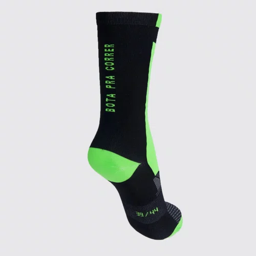MEIA OLYMPIKUS BPC CANO MEDIO 39/44 PRETA/VERDE