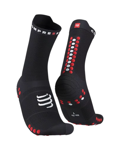 Meias de Compessão Corrida Pro Racing v4.0 Cano Medio Preto