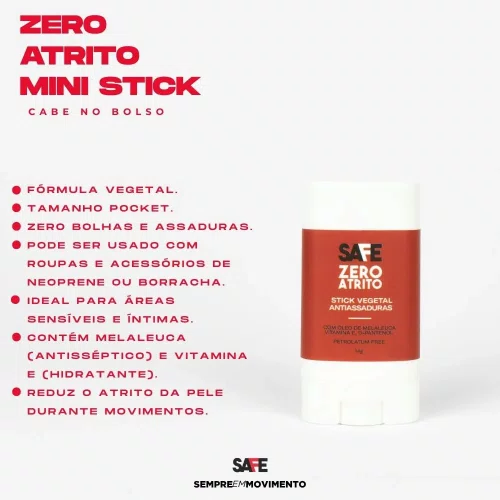 Mini Stick Vegetal Zero Atrito Safe Runners 14g