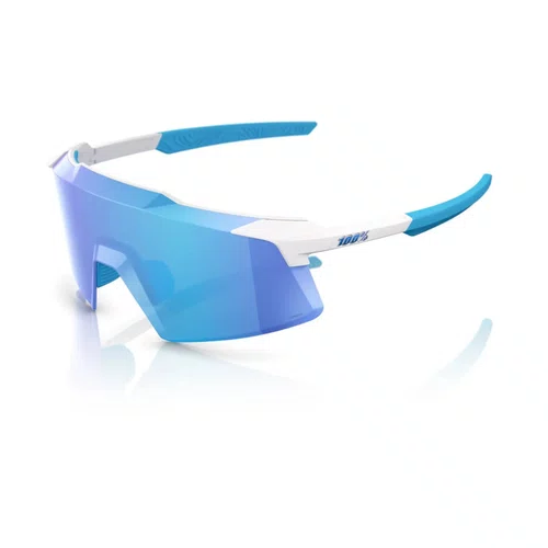 OCULOS 100% AEROCRAFT MATTE WHITE HIPER BLUE MIRROR