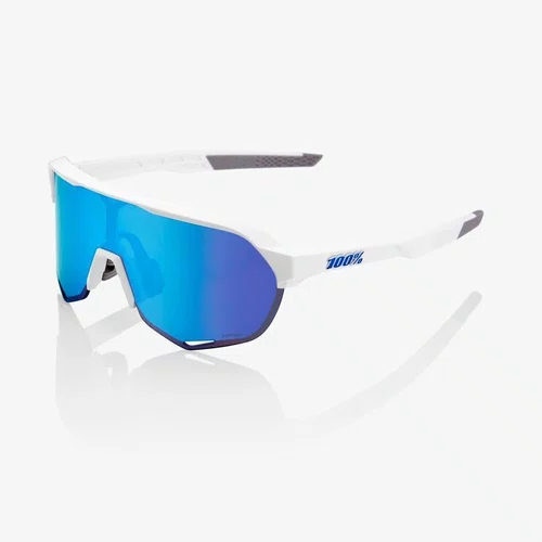 OCULOS 100% S2 MATTE WHITE HIPER BLUE MULTILAYER MIRROR LENS