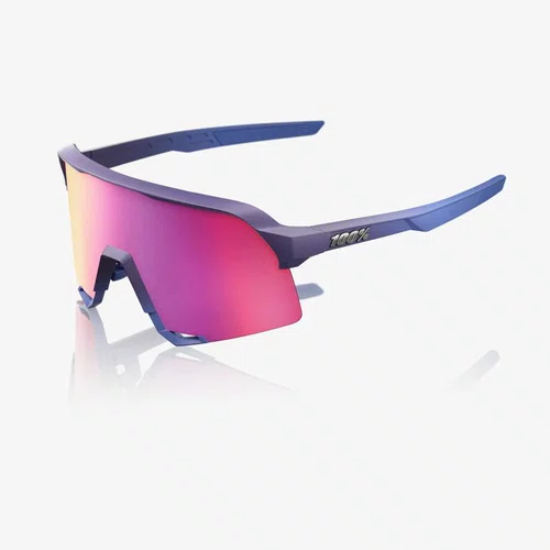 OCULOS 100% S3 SATIN STORM METALLIC PURPLE MIRROR LENS PRETO