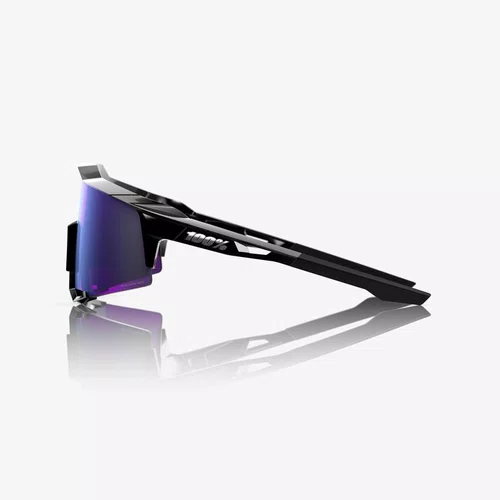 OCULOS 100% SPEEDCRAFT POLISHED BLACK HIPER LAVENDER MIRROR