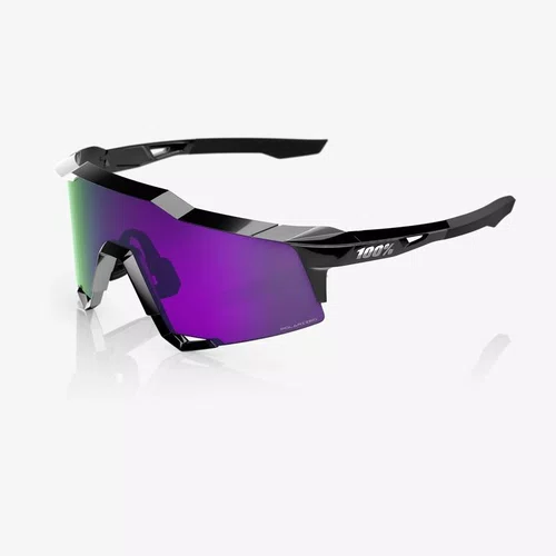 OCULOS 100% SPEEDCRAFT SL POLISHED BLACK HIPER LAVENDER LENS