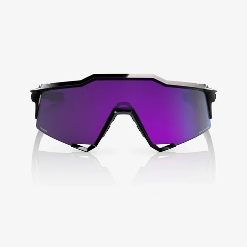 OCULOS 100% SPEEDCRAFT SL POLISHED BLACK HIPER LAVENDER LENS