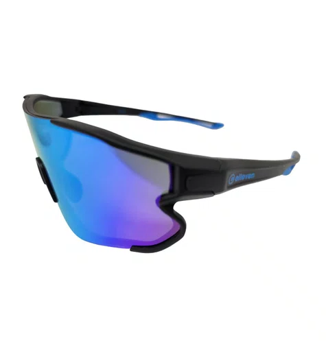 OCULOS CICLISMO EL54 LENTE POLICARBONATO COLORS UV400 PRETO