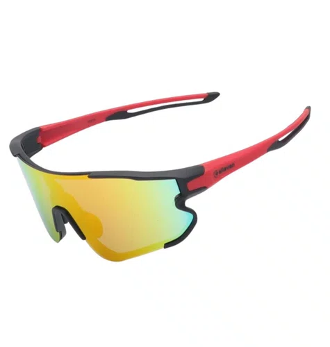 OCULOS CICLISMO EL54 LENTE POLICARBONATO COLORS VERMELHO