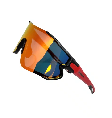 OCULOS CICLISMO EL54 LENTE POLICARBONATO COLORS VERMELHO