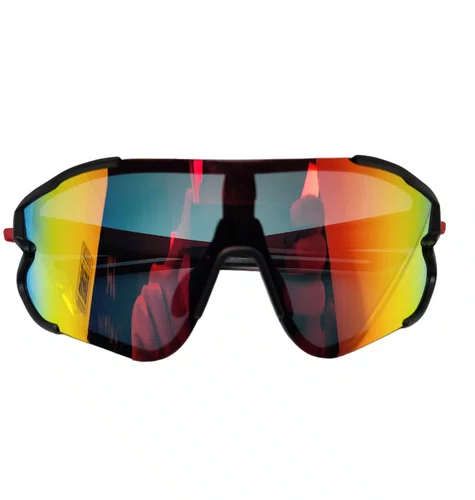 OCULOS CICLISMO EL54 LENTE POLICARBONATO COLORS VERMELHO