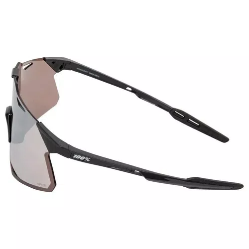 Oculos De Ciclismo 100% Hypercraft Gloss Black Hiper Silver Lens Preto