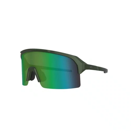 Oculos De Ciclismo Hb Edge M Metallic Green Green Chrome