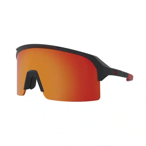 Oculos De Ciclismo Hb Edge Matte Graphite Red Chrome