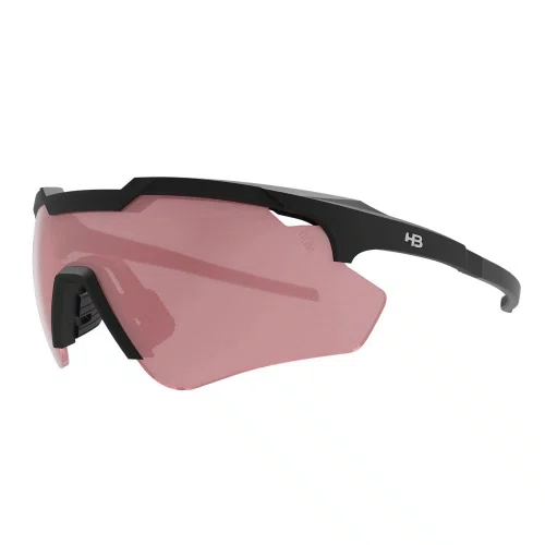 Oculos De Ciclismo Hb Shield Comp 2.0 Matte Black Amber