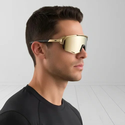 OCULOS HB EDGE R M GRA BLACK GOLD GOLD CHROME