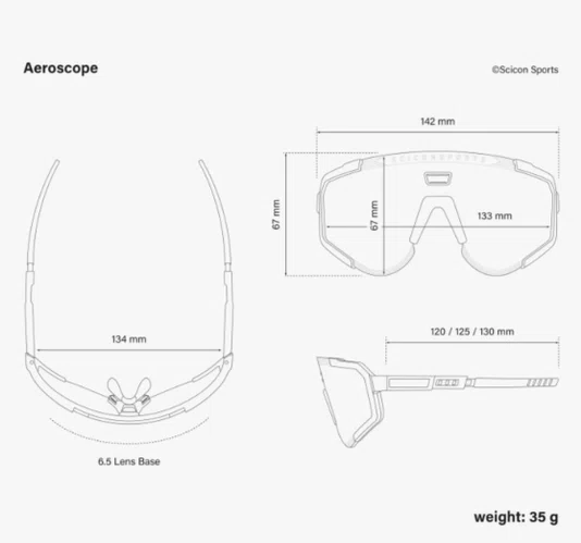 OCULOS SCICON AEROSCOPE PRETO LENTE FOTOCROMATICO