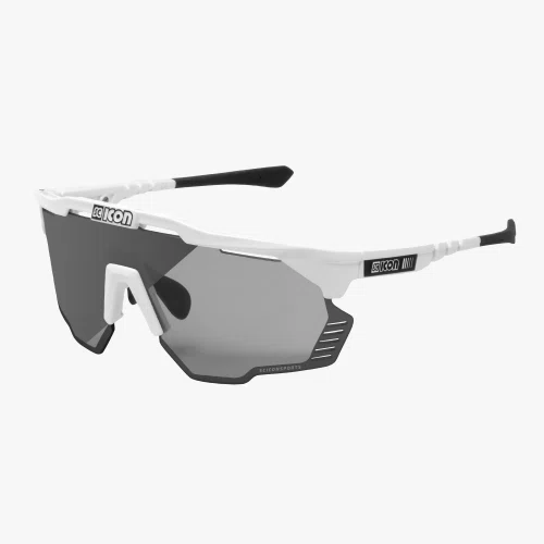 OCULOS SCICON AEROSHADE KUNKEN BRANCO LENTE PRATA FOTOCROMATICA