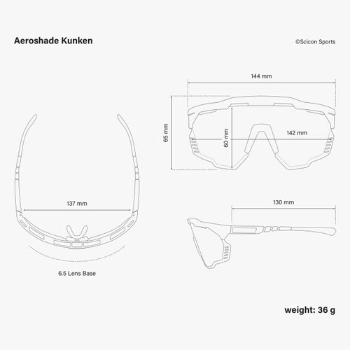 OCULOS SCICON AEROSHADE KUNKEN BRANCO LENTE PRATA FOTOCROMATICA