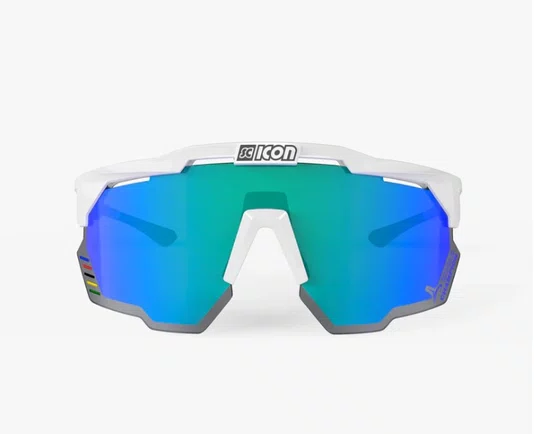 OCULOS SCICON AEROSHADE KUNKEN EDIÇÃO LIMITADA WC BRANCO LENTE AZUL