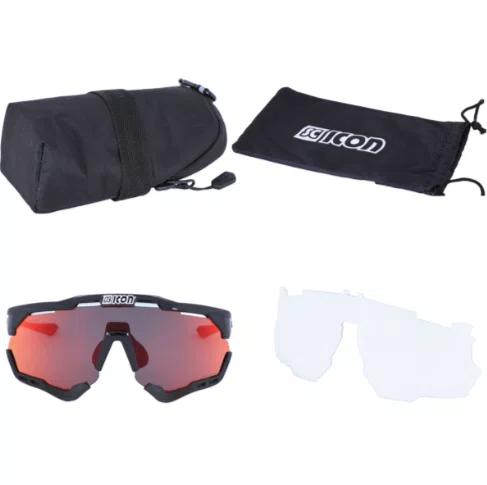 OCULOS SCICON AEROSHADE XL PRETO LENTE VERMELHO