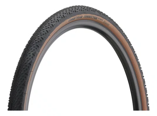 PNEU GRAVEL GOODYEAR CONECTOR ULTIMATE TUBELESS COMPLETE PRETO/MARROM 700x40