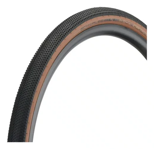PNEU SCHWALBE G-ONE ALLROUND RACE GUARD 700X40 PERFOMANCE ADDIX TLE PRETO COM BEGE
