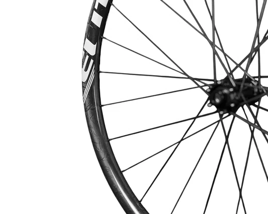RODA MTB CARBONO ELITEWHEELS PRO 33 BOOST 6F MARMORIZADO BRILHANTE BRANCO