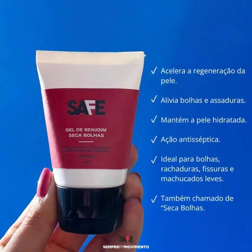 Safe Runners Gel De Benjoim - Recuperação De Bolhas 30g