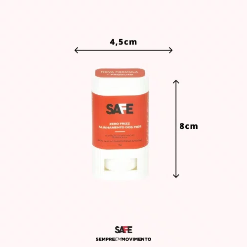 Safe Runners Zero Frizz Stick Fixador Para Cabelo 16g