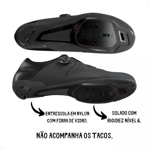SAPATILHA SHIMANO ROAD SH-RC302 PRETA