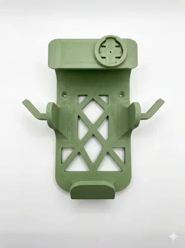 Suporte Parede Bike Capacete Sapatilha Óculos Garmin Verde