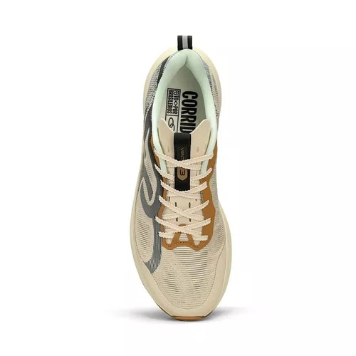 TENIS CORRIDA OLYMPIKUS CORRE VENTO 3 BEGE/PRETO