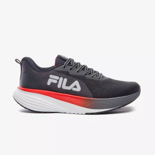 TENIS FILA AGILE MASCULINO PRETO/GRAFITE/VERMELHO