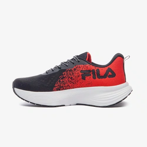 TENIS FILA AGILE MASCULINO PRETO/GRAFITE/VERMELHO