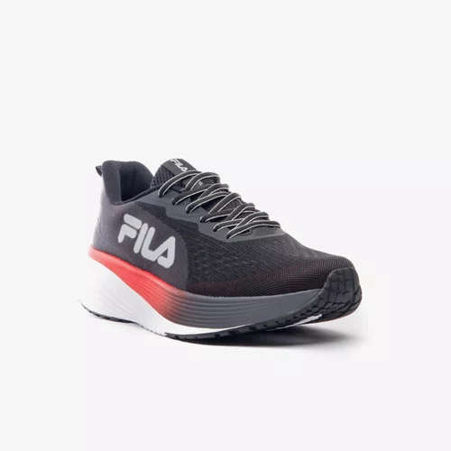 TENIS FILA AGILE MASCULINO PRETO/GRAFITE/VERMELHO