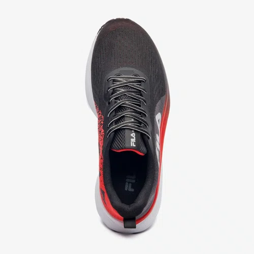 TENIS FILA AGILE MASCULINO PRETO/GRAFITE/VERMELHO