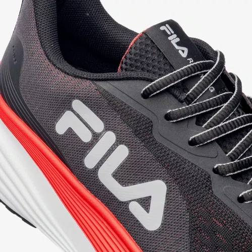 TENIS FILA AGILE MASCULINO PRETO/GRAFITE/VERMELHO
