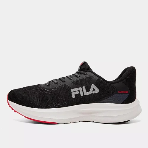 TENIS FILA FASTNESS MASCULINO PRETO/CINZA/VERMELHO