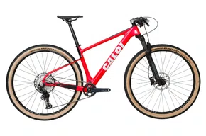 Bicicleta Caloi Carbon Sport 12V Shimano SLX 2025 Vermelho