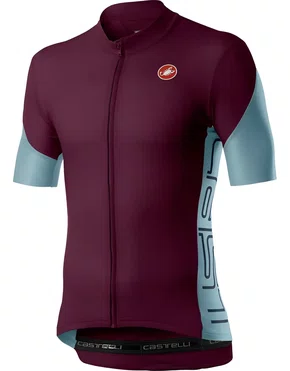 Camisa Ciclismo Castelli Masculino Entrata V - Bordô