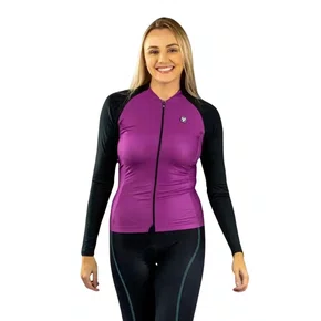 Camisa Ciclismo Free Force Feminina Start Wine Peluciada