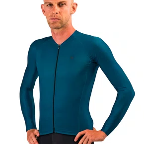 Camisa Free Force Masculina Manga Longa Training Azul