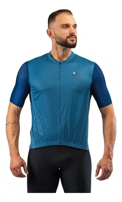 Camisa Ciclismo Free Force Masculino Classic Lake Azul