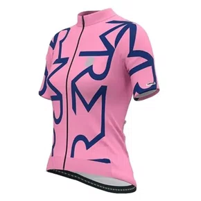 Camisa Ciclismo Mauro Ribeiro Feminina Identite Rosa/Azul