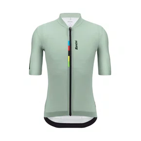 Camisa Ciclismo Santini Uci World Champion Unissex - Verde