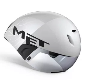 CAPACETE TRIATHLON MET AERO CODATRONCA PRATA