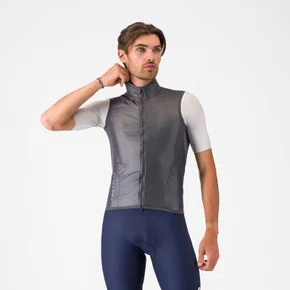 Colete Ciclismo Castelli Aria 2 Vest Masculino - Cinza