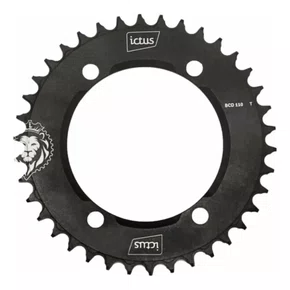 Coroa Ictus Single Aero Bcd 110 Grx 36t - 4Furos Assimetrico