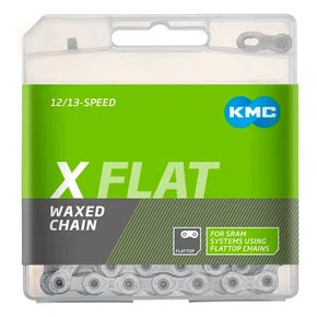 Corrente KMC X Flat Waxed – 12/13 Velocidades (SRAM Flattop)