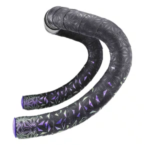 Fita Guidão Supacaz Super Sticky Kush Star Fade Preto/Roxo